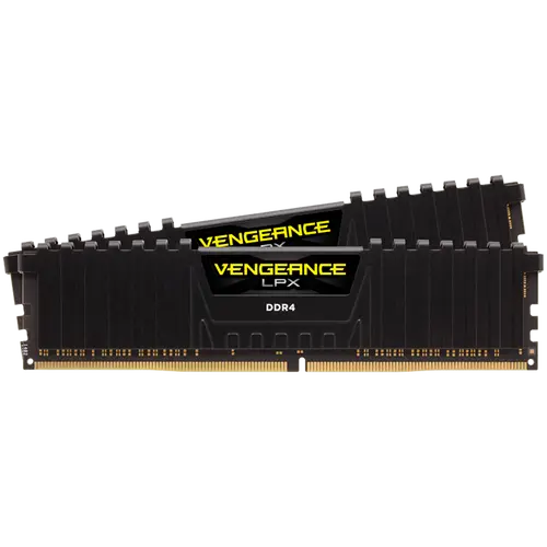 Corsair DDR4, 3600MHz 32GB 2x16GB DIMM, Unbuffered, 18-22-22-42, XMP 2.0 Vengeance LPX Black, 1.35V