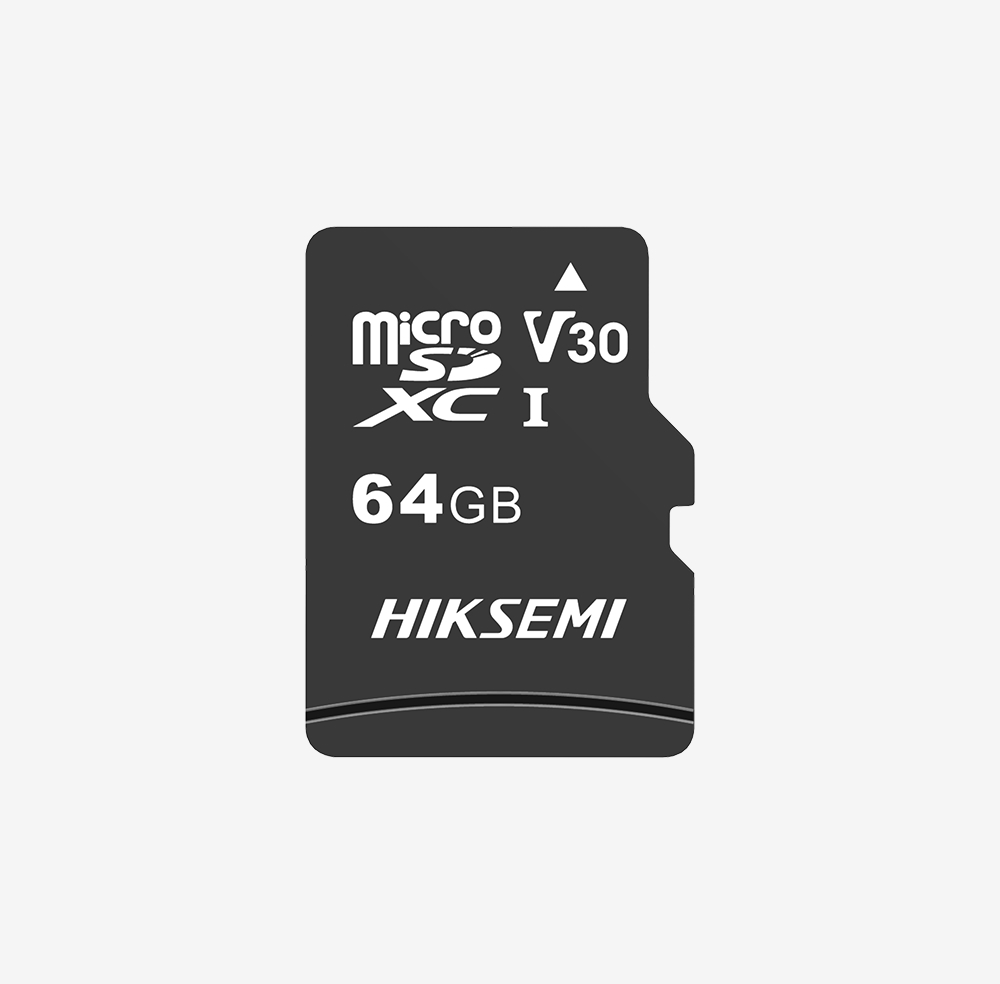 Памет, Hiksemi microSDXC 64G, Class 10 and UHS-I TLC, Up to 92MB/s read speed, 30MB/s write speed, V30 with Adapter