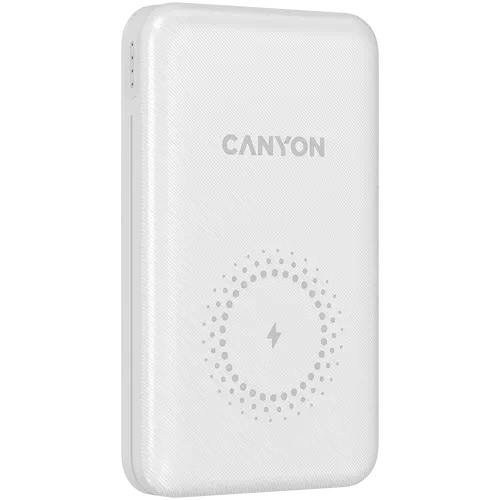 CANYON power bank PB-1001 10000 mAh PD 18W QC 3.0 Wireless 10W White - image 2