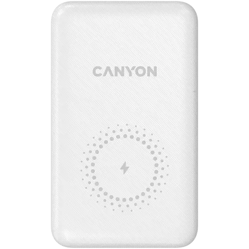 CANYON power bank PB-1001 10000 mAh PD 18W QC 3.0 Wireless 10W White