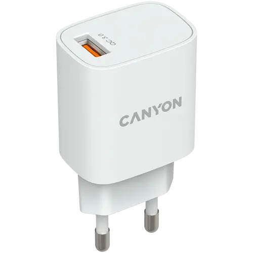 CANYON charger H-18-01 QC 3.0 18W USB-A White - image 1