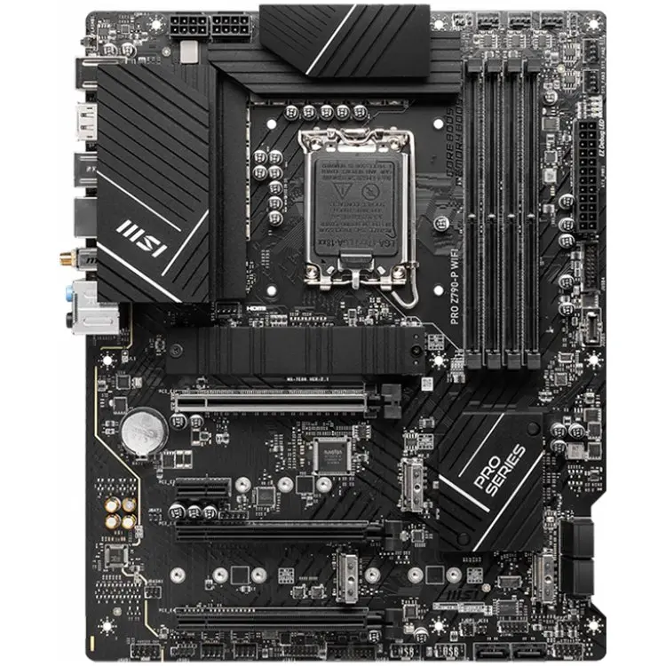 MSI PRO Z790-P WIFI, Socket 1700, Dual Channel DDR5 7000+MHz, 3x PCIe x16 slot, 4x M.2 slot, 1x HDMI, 4x USB 3.2 Gen 1, 4x USB 2.0, 1x USB 3.2 Gen 2, 7.1 HD Audio, 2.5Gbps LAN, 3Y - image 1