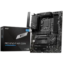 MSI PRO B760-P WIFI DDR4, ATX, Socket 1700, Dual Channel DDR4 5333(OC)MHz, 2x PCIe x16 slots, 2x M.2 slots, 1x HDMI, 1x DP, 1x USB 3.2 Gen 2x2 Type-C, 3x USB 3.2 Gen 2, 4x USB 2.0, 7.1 HD Audio, 2.5Gbps LAN, WI-FI 6E, BT, 3Y