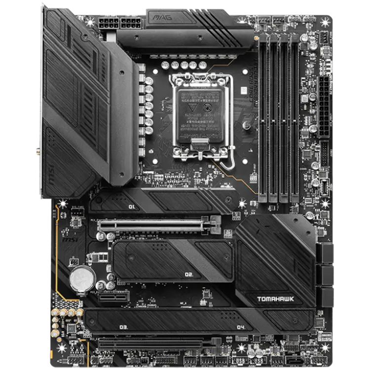 MSI MAG Z790 TOMAHAWK WIFI, ATX, Socket LGA 1700, Dual Channel DDR5 7200+(OC)MHz, 2x PCIe x16 slots, 4x M.2 slots, 1x HDMI, 1x DP, 4x USB 3.2 Gen2, 4x USB 3.2 Gen2, 4x USB 2.0, Type-C, 7.1 HD Audio, 2.5Gbps LAN - image 1