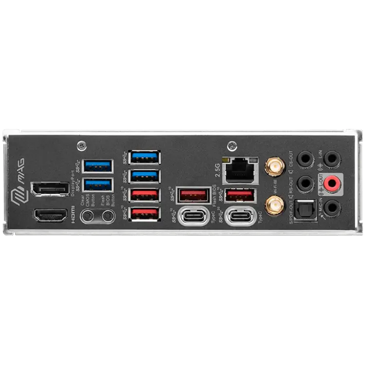 MSI MAG Z790 TOMAHAWK WIFI, ATX, Socket LGA 1700, Dual Channel DDR5 7200+(OC)MHz, 2x PCIe x16 slots, 4x M.2 slots, 1x HDMI, 1x DP, 4x USB 3.2 Gen2, 4x USB 3.2 Gen2, 4x USB 2.0, Type-C, 7.1 HD Audio, 2.5Gbps LAN - image 2