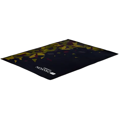 CANYON FM-02, floor mat for gaming chair lower side:antislip basedurable polyester fabricSize: 100x130cmColor: Black+camouflage pattern - image 1