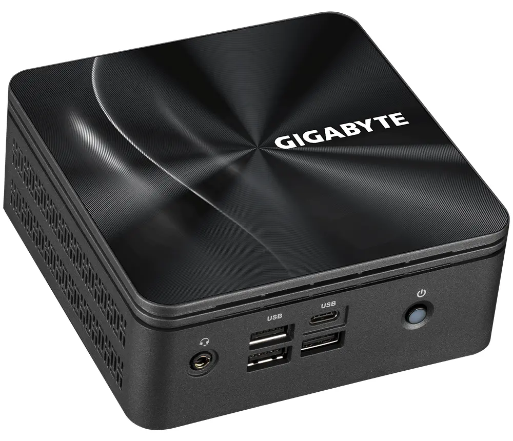 Настолен компютър Gigabyte Brix BRR5-4500, AMD Ryzen 5 4500U, 2 x SO-DIMM DDR4, M.2 SSD, USB Type-C™, WiFi 6 +BT, black
