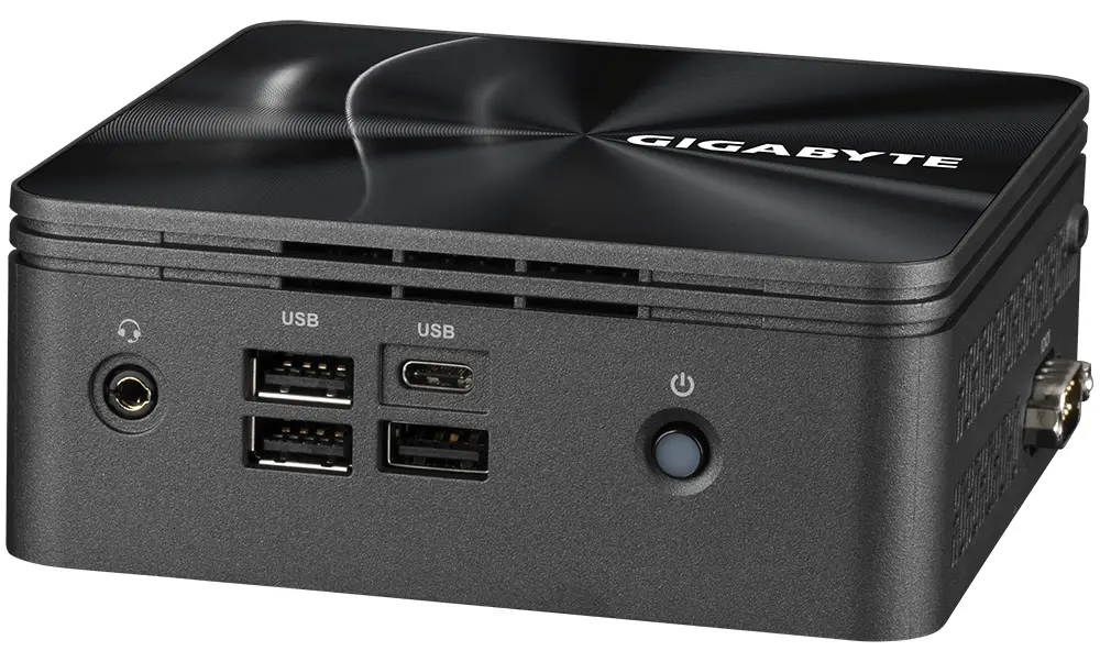 Настолен компютър Gigabyte Brix BRR5-4500, AMD Ryzen 5 4500U, 2 x SO-DIMM DDR4, M.2 SSD, USB Type-C™, WiFi 6 +BT, black - image 2