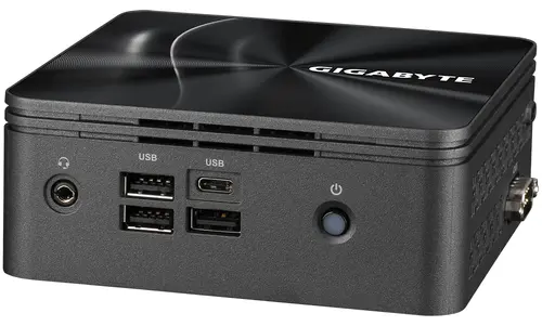 Настолен компютър Gigabyte Brix BRR5-4500, AMD Ryzen 5 4500U, 2 x SO-DIMM DDR4, M.2 SSD, USB Type-C™, WiFi 6 +BT, black - image 2