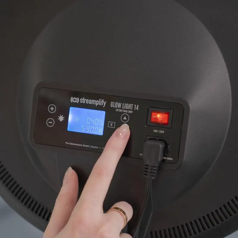 Iluminare pentru streaming Streamplify Glow Light 14, Negru - image 7