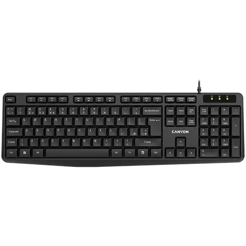 CANYON keyboard KB-1 EN/BG Wired Black