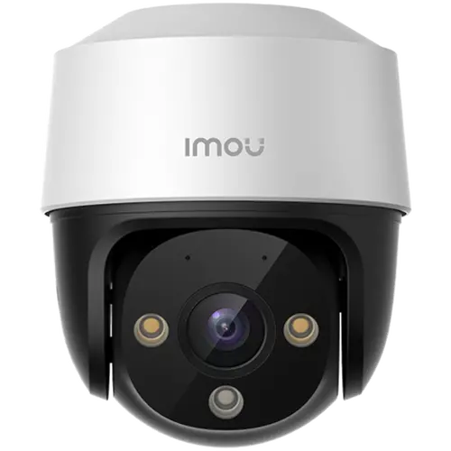 IPC-S41FAP, full color 4MP PoE PTZ camera, 355° pan & 90° Tilt, 1/3" CMOS, H.265/H.264, 25 FPS, 16xDigital Zoom, 3.6mm Fixed lens, IR up to 30m, FOV 79°, Micro SD up to 256GB, Built-in Mic, built in spotlight, IP66, DC12V, POE