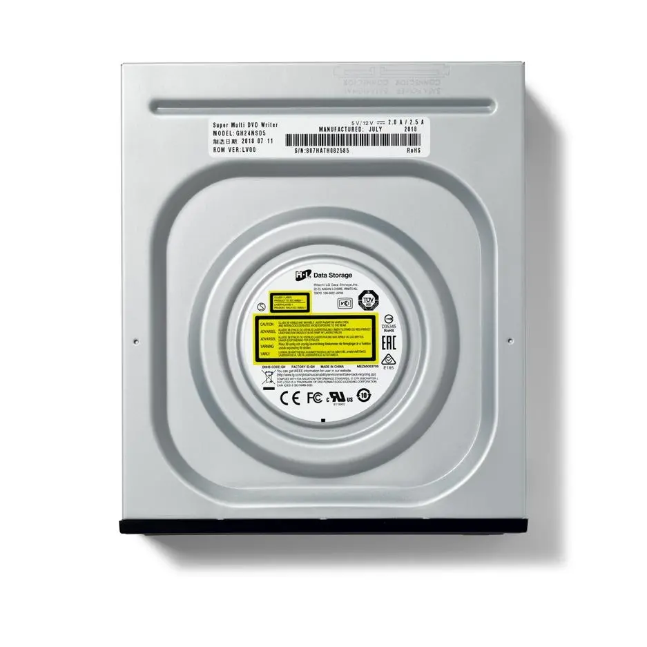 Записващо устройство LG GH24NSD5, DVD-RW, за вграждане в компютър, SATA, черен - image 2