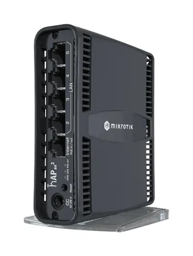 Ρούτερ MikroTik hAP ax2 C52iG-5HaxD2HaxD-TC, 2.4/5GHz, Ethernet LAN, Μαύρο Ρούτερ MikroTik hAP ax2 C52iG-5HaxD2HaxD-TC, 2.4/5GHz, Ethernet LAN, Μαύρο