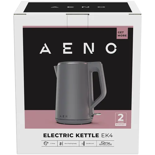 AENO Ηλεκτρικός βραστήρας EK4: 1850-2200W, 1.5L, Strix, Διπλά τοιχώματα, Σώμα που δεν θερμαίνεται, Αυτόματη απενεργοποίηση, Προστασία από λειτουργία - 4