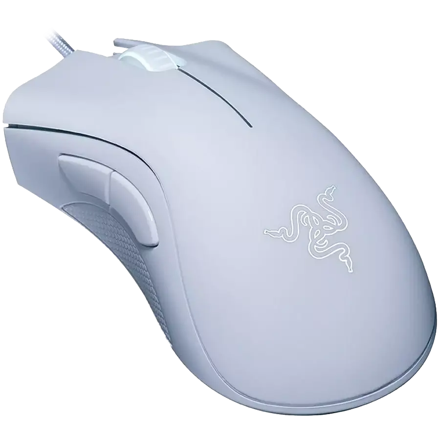 RAZER DeathAdder Essential White Gaming Mouse, 6400 DPI - image 1