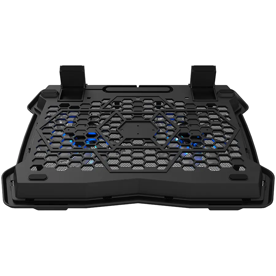 CANYON NS03, Cooling stand dual-fan with 2x2.0 USB hub, support up to 10”-15.6” laptop, ABS plastic and iron, Fans dimension:125*125*15mm(2pcs), DC 5V, fan speed: 800-1000RPM, size:340*265*30mm, 435g - image 1