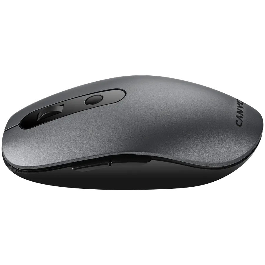 CANYON MW-9, 2 in 1 Wireless optical mouse with 6 buttons, DPI 800/1000/1200/1500, 2 mode(BT/ 2.4GHz), Battery AA*1pcs, Grey, 65.4*112.25*32.3mm, 0.092kg - image 2