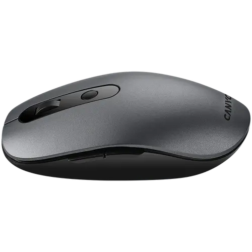 CANYON MW-9, 2 in 1 Wireless optical mouse with 6 buttons, DPI 800/1000/1200/1500, 2 mode(BT/ 2.4GHz), Battery AA*1pcs, Grey, 65.4*112.25*32.3mm, 0.092kg - image 2