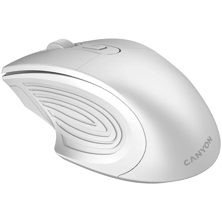 CANYON MW-15, 2.4GHz Wireless Optical Mouse with 4 buttons, DPI 800/1200/1600, Pearl white, 115*77*38mm, 0.064kg - image 2
