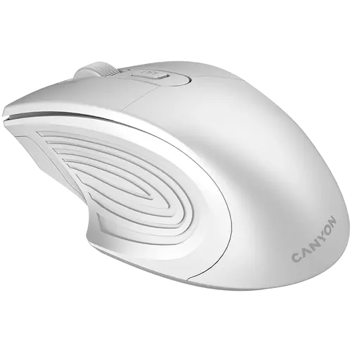 CANYON MW-15, 2.4GHz Wireless Optical Mouse with 4 buttons, DPI 800/1200/1600, Pearl white, 115*77*38mm, 0.064kg - image 2