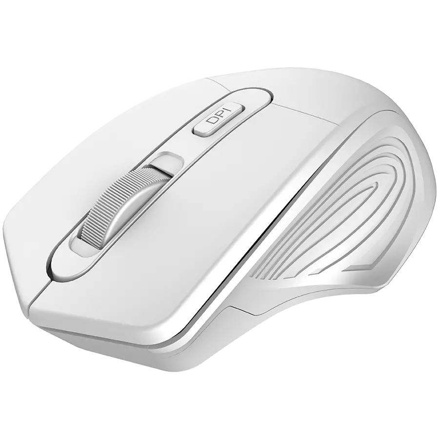 CANYON MW-15, 2.4GHz Wireless Optical Mouse with 4 buttons, DPI 800/1200/1600, Pearl white, 115*77*38mm, 0.064kg - image 3