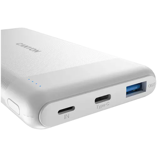 CANYON power bank PB-109 10000 mAh PD 18W QC 3.0 20W White - image 2