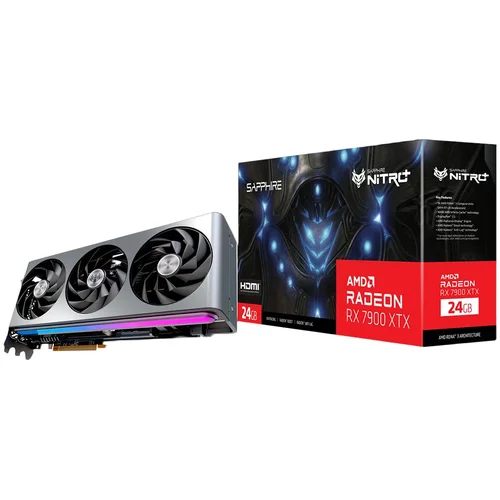 SAPPHIRE AMD RADEON NITRO+ RX 7900 XTX GAMING OC VAPOR-X 24GB GDDR6 384bit, 2680MHz / 24Gbps, 2x DP, 2x HDMI, 3 fan, 3.5 slots