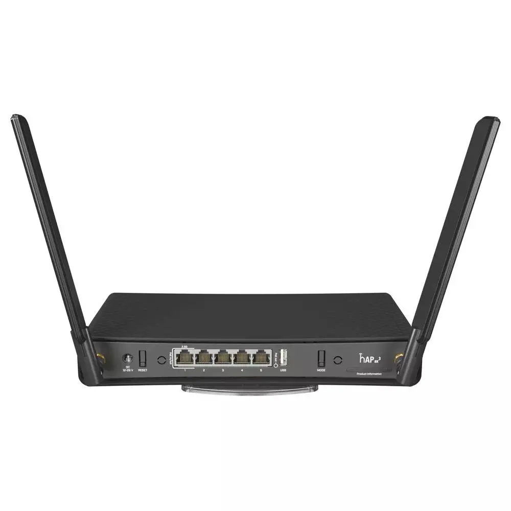 Рутер MikroTik hAP ax3, 2.4/5 GHz, 574 - 1200 Mbps, 1x PoE-out, Черен - image 1