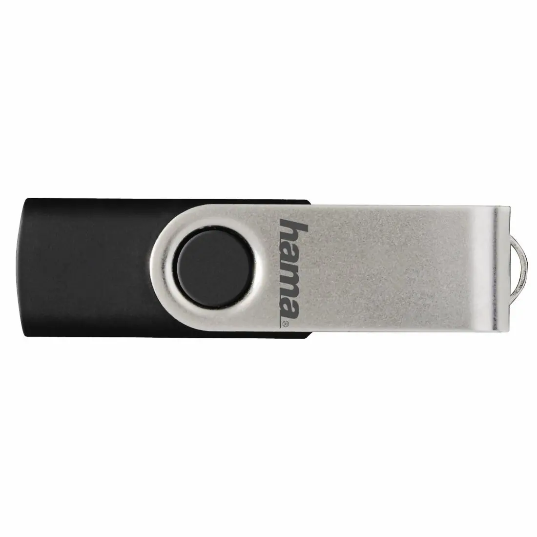 USB памет HAMA Rotate, 64GB, 10 MB/s, Черен - image 1