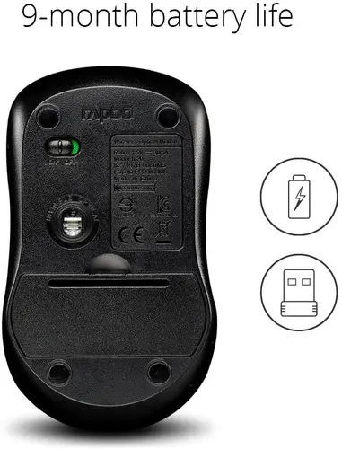 Mouse optic fără fir RAPOO 1620, 11464 - 6