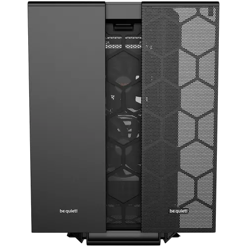 be quiet! SILENT BASE 802 Window Black, E-ATX/ATX/M-ATX/Mini-ITX, 3x Pure Wings 2 140mm, 4-step fan controller with PWM Hub, 2x USB 3.2 Gen. 1, 1x USB 3.2 Gen. 2 Type C, Mic + Audio, Interchangeable top cover and front panel, 3Y warranty - image 1