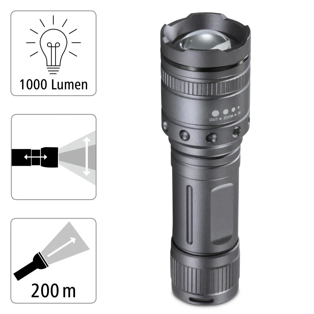 LED Φακός HAMA "Ultra Pro", 1000 lm,185801
