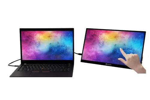 Монитор, Verbatim PMT-15 Portable Touchscreen Monitor 15.6" Full HD 1080p Metal Housing - image 3