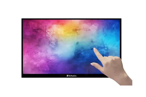 Monitor, Verbatim PMT-15 Portable Touchscreen Monitor 15.6" Full HD 1080p carcasă metalică - 1