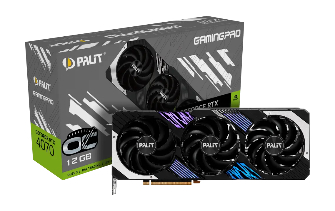 Видео карта, PALIT PALIR RTX4070 GAMINGPRO OC 12G