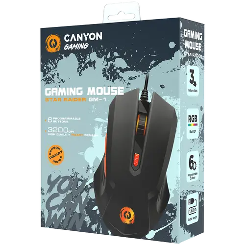 CANYON mouse Star Raider GM-1 RGB 6buttons Wired Black - image 2