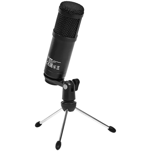 LORGAR Soner 313, Gaming Microphones, Black, USB condenser microphone with Volume Knob & Echo Kob, including 1x Microphone, 1 x 2.5M USB Cable, 1 x Tripod Stand, 1 x User Manual, body size: Φ47.4*158.2*48.1mm, weight: 243.0g - image 2