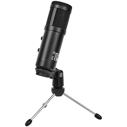 LORGAR Soner 313, Gaming Microphones, Black, USB condenser microphone with Volume Knob & Echo Kob, including 1x Microphone, 1 x 2.5M USB Cable, 1 x Tripod Stand, 1 x User Manual, body size: Φ47.4*158.2*48.1mm, weight: 243.0g - image 4