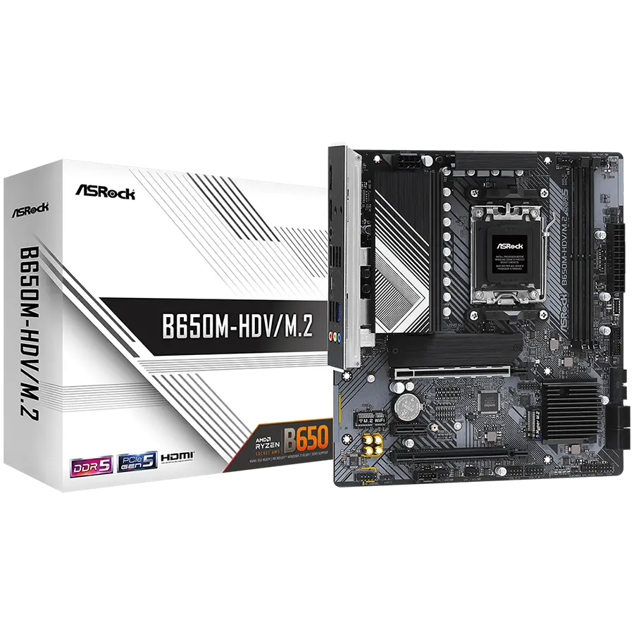 Placă de bază, ASROCK B650M-HDV/M.2 /AM5