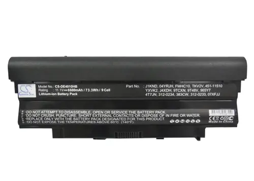 Батерия  за лаптоп Dell Inspiron 15 N5010 15R N5010 N5010 N5110 14R N5110 3550 Vostro 3550 J1KND 11.1V 6600mAh CAMERON SINO - image 3