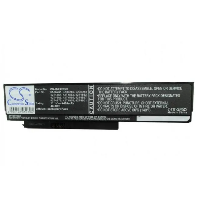 Baterie pentru laptop LENOVO Thinkpad X220, X230 42T4862 11,1V 4400mAh CAMERON SINO