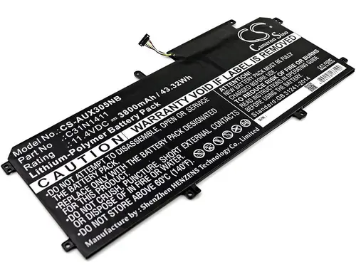 Μπαταρία laptop C31N1411, Asus ZenBook UX305C, UX305CA, UX305F, UX305FA, 11.4V, 3800 mAh CAMERON SINO - 3
