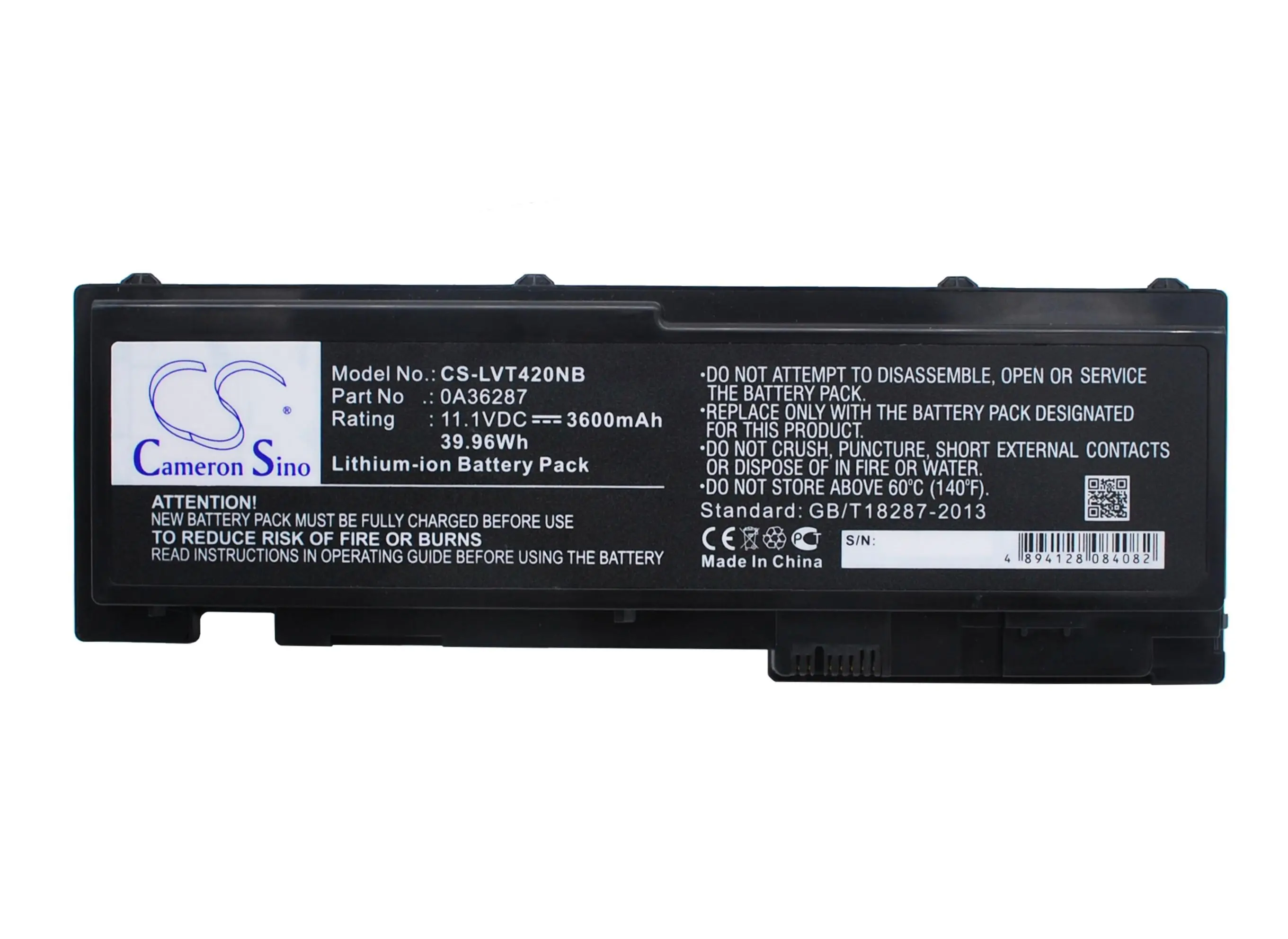 Μπαταρία για laptop Lenovo ThinkPad T420s T420si T430s 42T4846, 11.1V, 3600mA CAMERON SINO