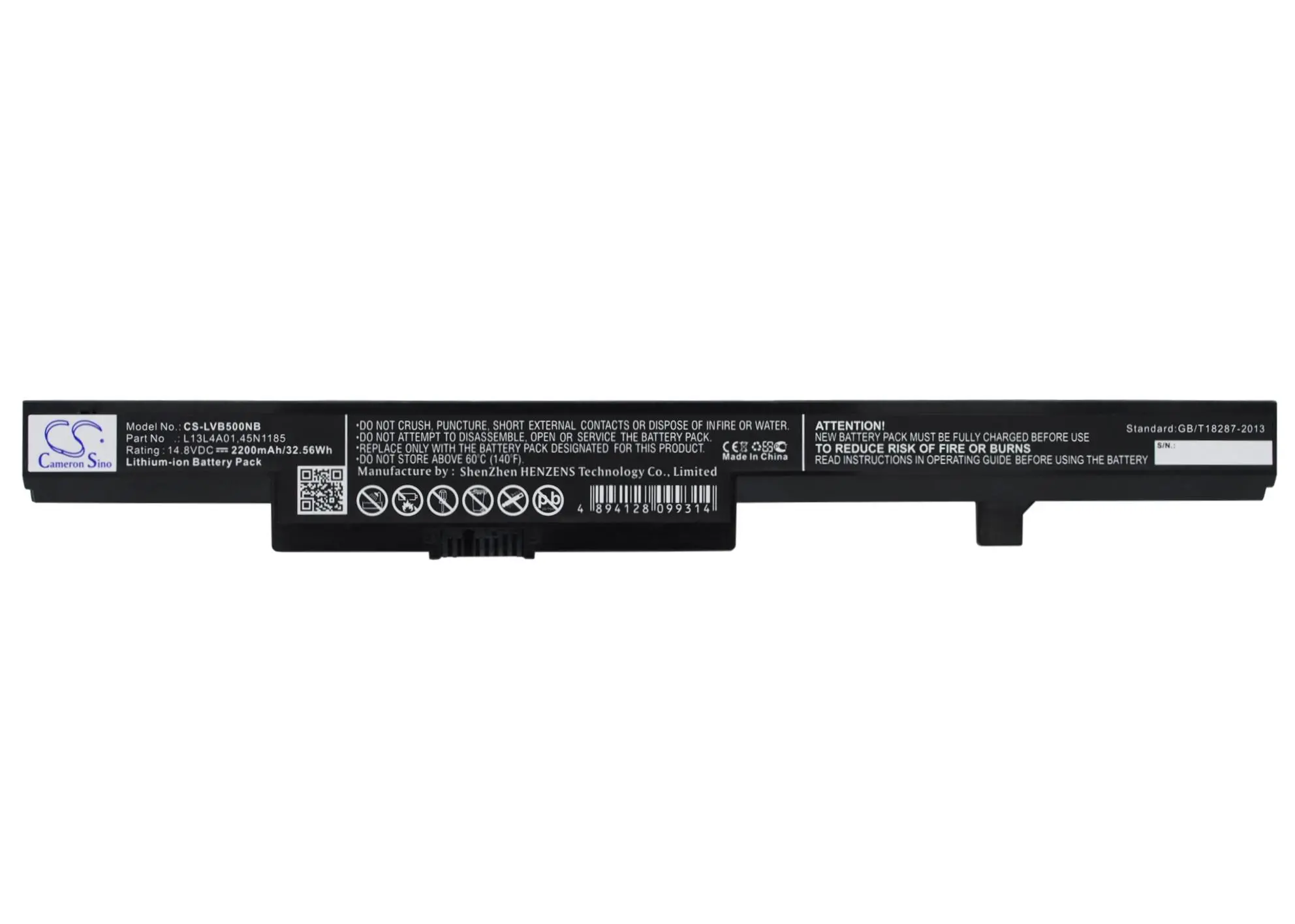 Μπαταρία για laptop Lenovo B40 B50 G550s N40 N50 45N1184, 14.4V, 2200mAh CAMERON SINO