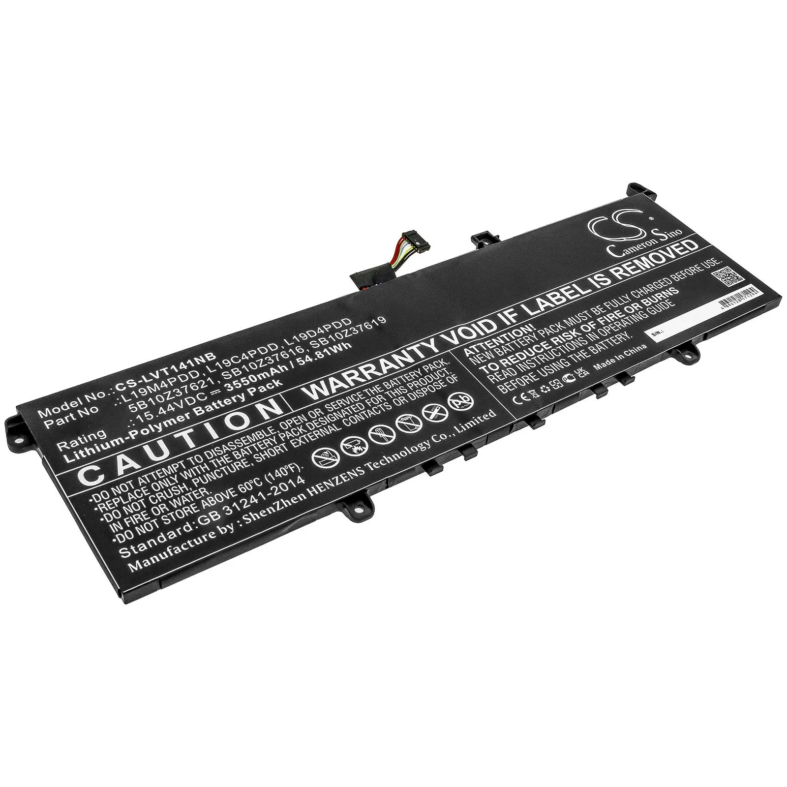 Батерия за лаптоп Lenovo ThinkBook 13s 14s 5B10Z37621 15.44V 3550mAh CAMERON SINO - image 1