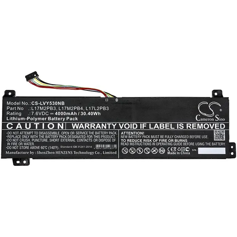 Батерия за лаптоп Lenovo Yoga V330-15 Yoga V530-15 L17M2PB4 LiPo 7.6V 4000mAh CAMERON SINO