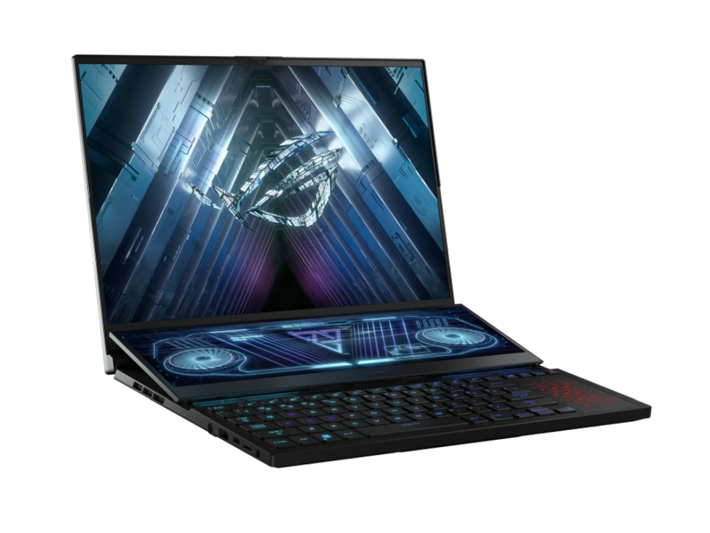 Лаптоп, Asus ROG Zephyrus Duo 16 GX650PZ-NM014X,AMD Ryzen 9 7945HX  (16-core/32-thread, 64MB L3 cache, up to 5.4 GHz max boost), 16"WQXGA (2560 x 1600,16:10)165Hz, 32GB DDR5 4800Mhz(2*16),PCIE NVME 1TB M.2 SSD, RTX 4080 12GB GDDR6,WiFi 6e,RGB Kbd, Windows 11 Pro - image 2