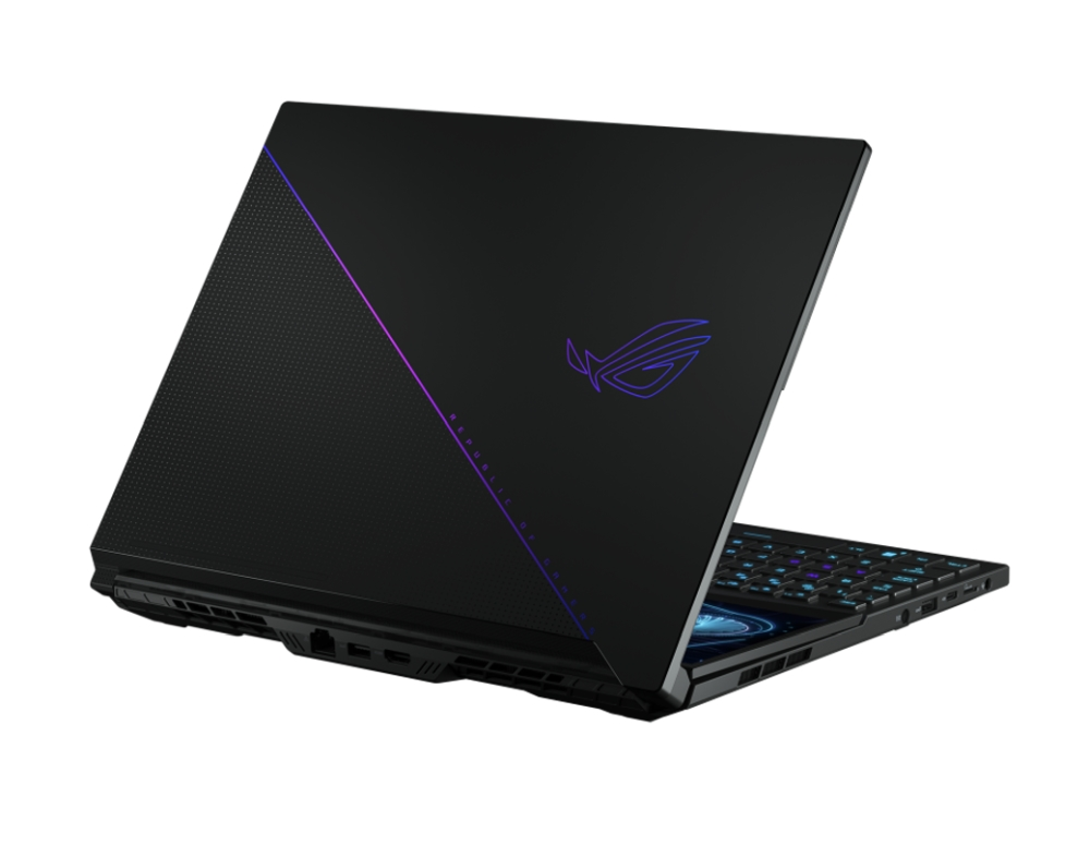 Лаптоп, Asus ROG Zephyrus Duo 16 GX650PZ-NM014X,AMD Ryzen 9 7945HX  (16-core/32-thread, 64MB L3 cache, up to 5.4 GHz max boost), 16"WQXGA (2560 x 1600,16:10)165Hz, 32GB DDR5 4800Mhz(2*16),PCIE NVME 1TB M.2 SSD, RTX 4080 12GB GDDR6,WiFi 6e,RGB Kbd, Windows 11 Pro - image 3