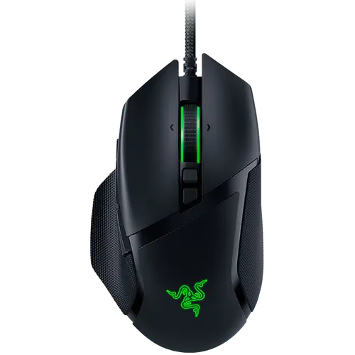 Razer Basilisk V3, 2nd-gen Razer Optical Mouse Switch rated for 70 million clicks, Optical Sensor - 26,000 DPI, 4-way Razer HyperScroll tilt wheel, Electronically actuated notched and free-spinning modes, Razer Speedflex Cable, Razer Chroma RGB